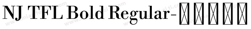 NJ TFL Bold Regular字体转换